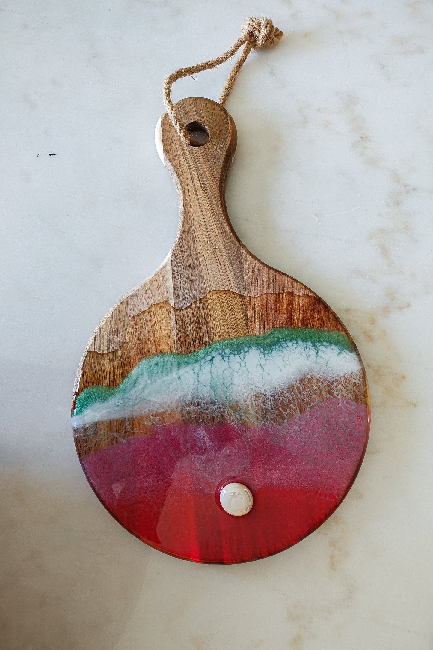 Pink & Green Round Board - B