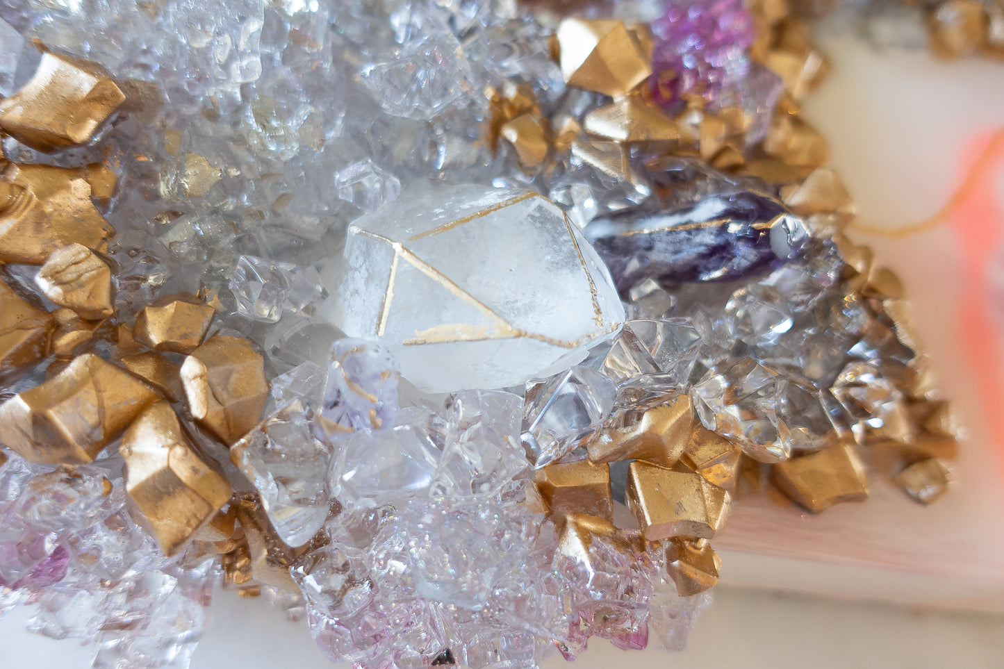 Gilded Amethyst - White