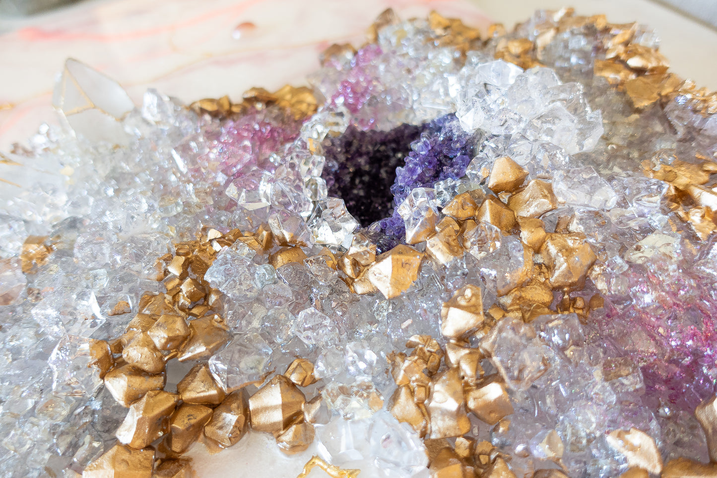 Gilded Amethyst - White