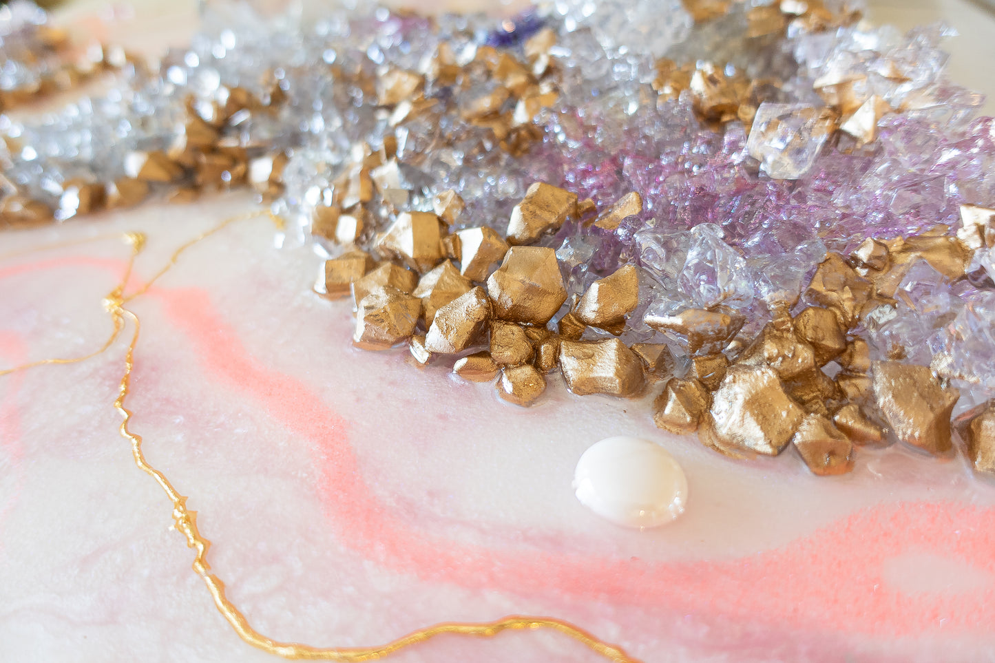 Gilded Amethyst - White