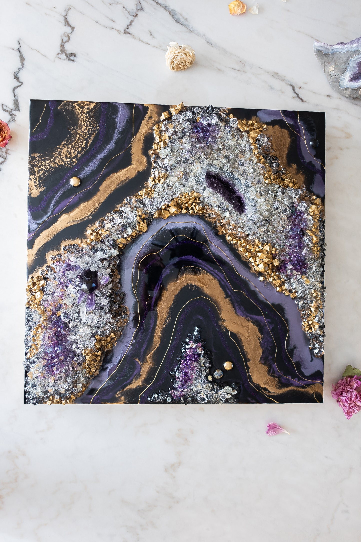 Gilded Amethyst -Black
