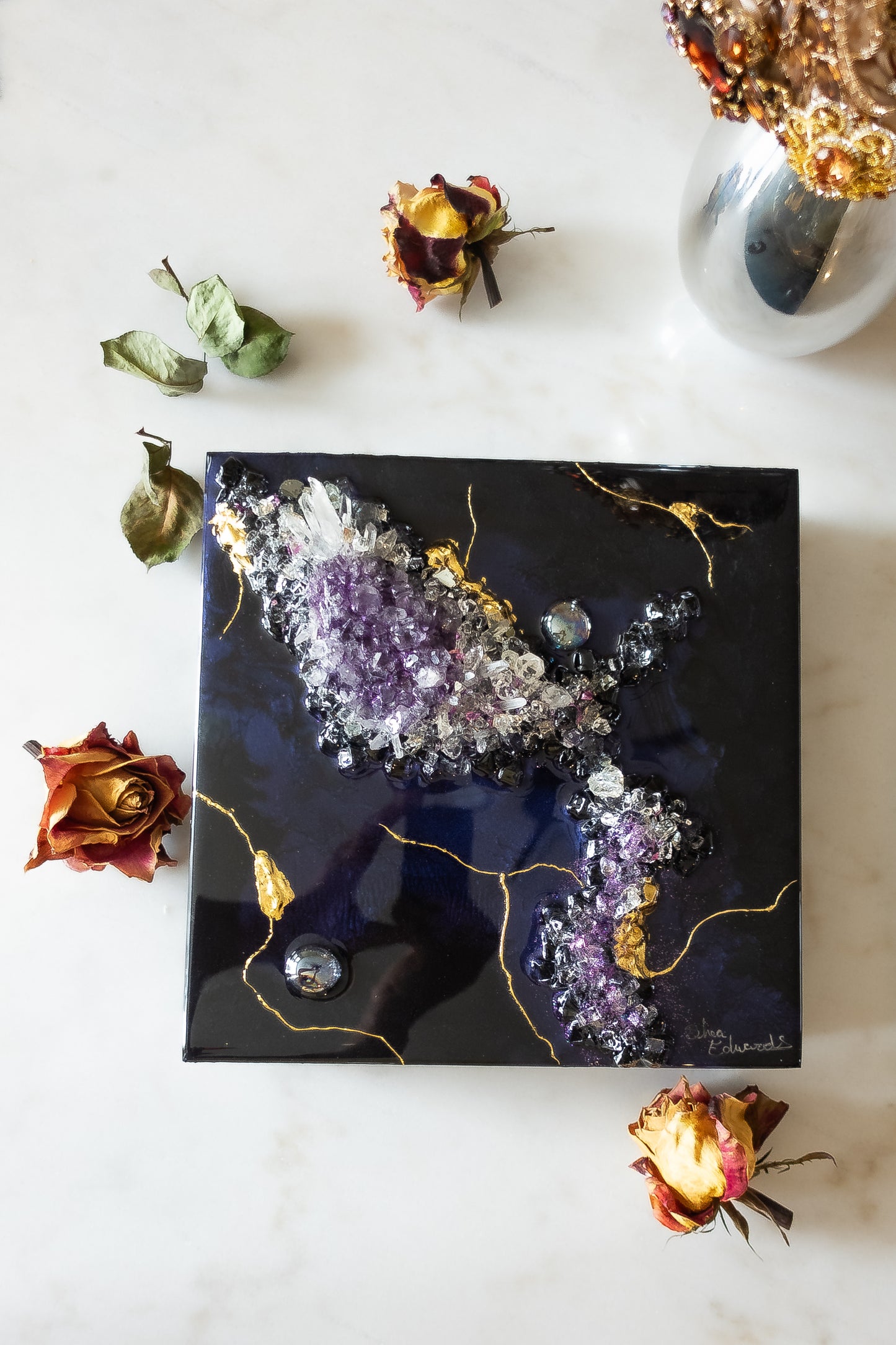 Gilded Amethyst Mini - Black