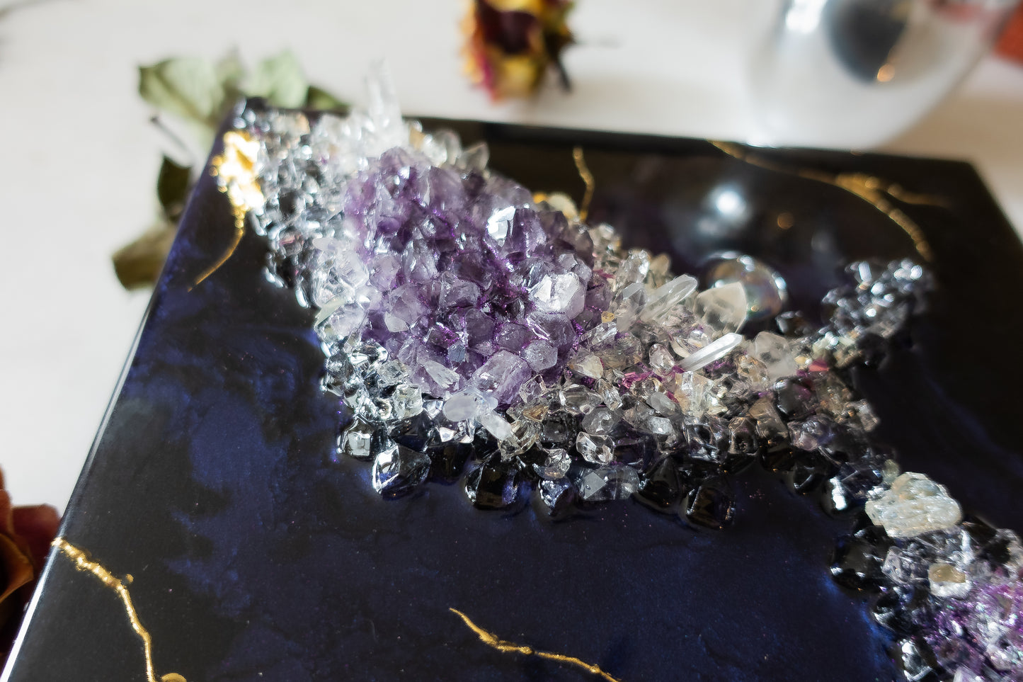 Gilded Amethyst Mini - Black