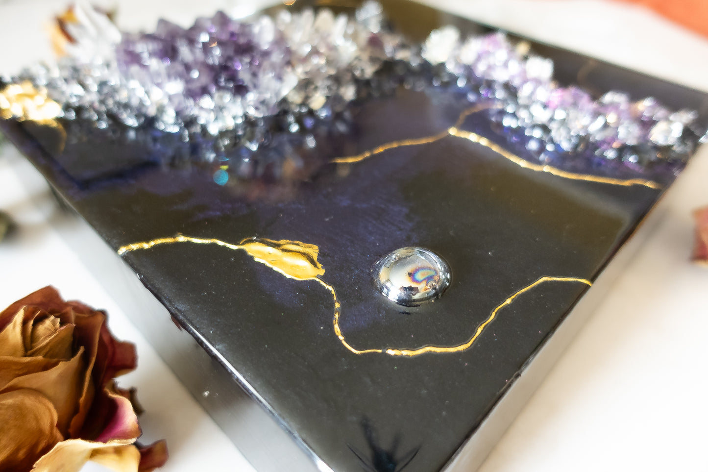 Gilded Amethyst Mini - Black