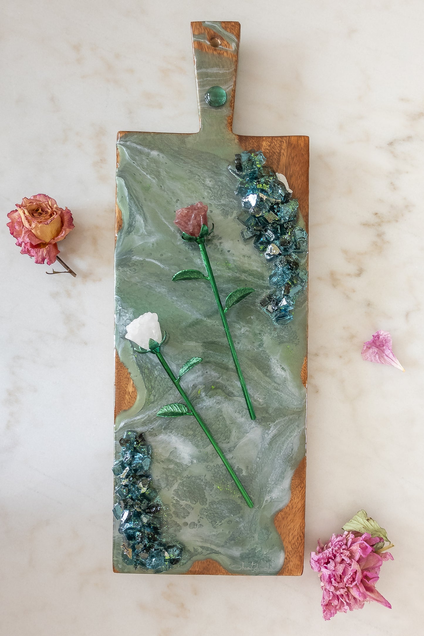 Teal Glass Board
